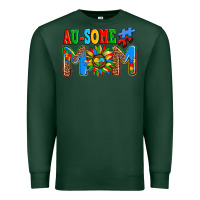 Sports Green ausome autism mom Premium Sweatshirt - AdoDesignShop