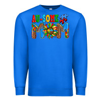True Royal ausome autism mom Premium Sweatshirt - AdoDesignShop