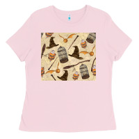 Bubblegum Pink wizard items Ladies Tee - TumblerDesignByShophia
