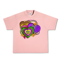 Salmon mardi gras heart olivia Urban Heavy Tee - OliviaCreatesArt