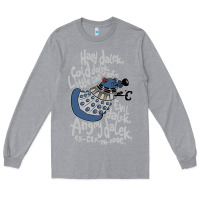 Heather Grey Little can of hate movie special dalek Long Sleeve Tee - maiPhamDesign