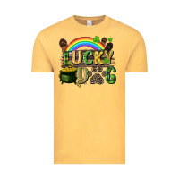 Vintage Mustard Lucky dog St. Patrick's Day Vintage Tee - CowGirlArtShop