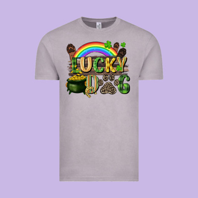 Lucky Dog St. Patrick's Day Vintage Tee Designed By Cowgirlartshop