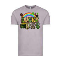 Vintage Zinc Lucky dog St. Patrick's Day Vintage Tee - CowGirlArtShop