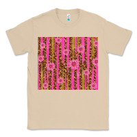 Mushroom glitter pink stripe leopard pattern with flowers Classic Tee - TumblerDesignByShophia