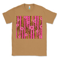 Toasted Coconut glitter pink stripe leopard pattern with flowers Classic Tee - TumblerDesignByShophia