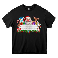 Black custom name christmas Heavy Core Tee - texasbilliewilder