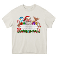 Cream custom name christmas Heavy Core Tee - texasbilliewilder
