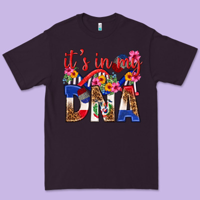 Its In My Dna Dominican Republic Premium Tee Designed By Texasbilliewilder