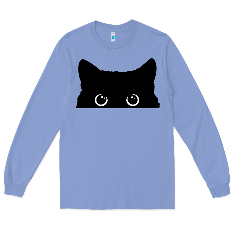 Peeking Cat Long Sleeve Tee by maiPhamDesign | Teevron