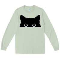 Matcha Peeking Cat Long Sleeve Tee - maiPhamDesign