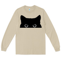 Mushroom Peeking Cat Long Sleeve Tee - maiPhamDesign
