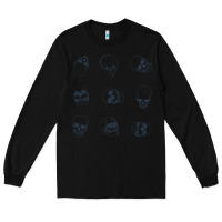 Black Skulls Long Sleeve Tee - maiPhamDesign