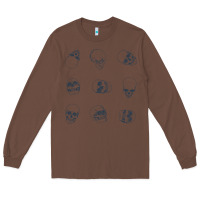 Chestnut Skulls Long Sleeve Tee - maiPhamDesign