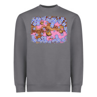 Easter Butterfly Leopard Background Heavyweight Sweatshirt | Teevron