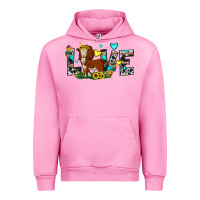 Fuchsia Pink love western cow Urban Hoodie - JahusDesignShop