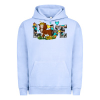 Pigment Grape Ice love western cow Urban Hoodie - JahusDesignShop
