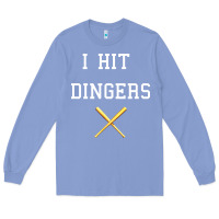 Colony Blue i hit dingers baseball Long Sleeve Tee - maiPhamDesign