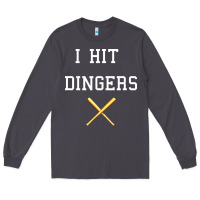 Smoke i hit dingers baseball Long Sleeve Tee - maiPhamDesign