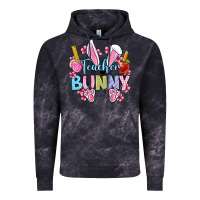 Cloud Black Easter Teacher bunny Vintage Hoodie - OliviaCreatesArt