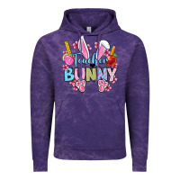 Cloud Purple Easter Teacher bunny Vintage Hoodie - OliviaCreatesArt