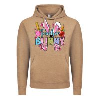 Vintage Coffee Easter Teacher bunny Vintage Hoodie - OliviaCreatesArt