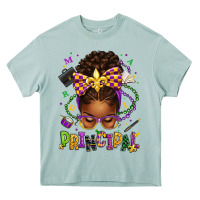 Arona mardi gras principal afro messy bun Heavy Core Tee - texasbilliewilder