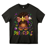 Asphalt mardi gras principal afro messy bun Heavy Core Tee - texasbilliewilder