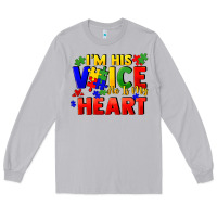 Moon Dust I'm his voice he is my heart Long Sleeve Tee - FaDigitalArtStudio
