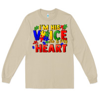 Mushroom I'm his voice he is my heart Long Sleeve Tee - FaDigitalArtStudio