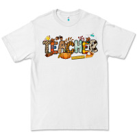 White Fall Teacher Premium Tee - NancyCooperArtShop