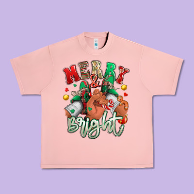 Merry And Bright Black Man Sneakers Urban Heavy Tee Designed By Ranaportraitstore