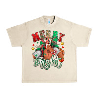 Sandshell merry and bright black man sneakers Urban Heavy Tee - RanaPortraitStore