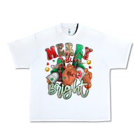 White merry and bright black man sneakers Urban Heavy Tee - RanaPortraitStore
