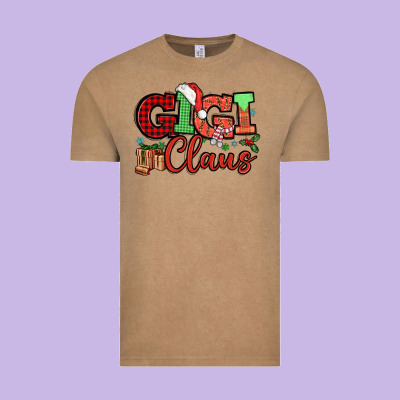 Gigi Claus Christmas Mother's Day Vintage Tee Designed By Howdyjamesfarm