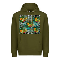 Army Green summer fruits Premium Hoodie - CowhideDigitalArt