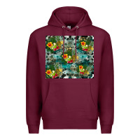 Burgundy summer fruits Premium Hoodie - CowhideDigitalArt