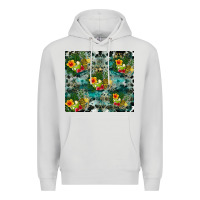 Dove Grey summer fruits Premium Hoodie - CowhideDigitalArt