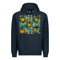 Navy summer fruits Premium Hoodie - CowhideDigitalArt