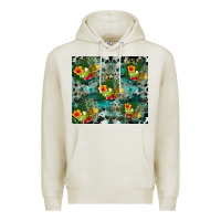 Oatmeal Heather summer fruits Premium Hoodie - CowhideDigitalArt