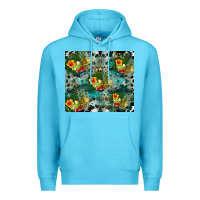 Ocean Blue summer fruits Premium Hoodie - CowhideDigitalArt