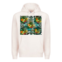 Pale Pink summer fruits Premium Hoodie - CowhideDigitalArt