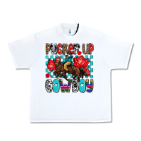 White pucker up cowboy olivia Urban Heavy Tee - OliviaCreatesArt