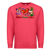 Cardinal peace love wine Premium Sweatshirt - AdoDesignShop