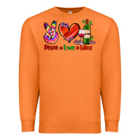 Carrot peace love wine Premium Sweatshirt - AdoDesignShop