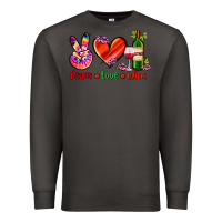 Smoke peace love wine Premium Sweatshirt - AdoDesignShop