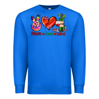 True Royal peace love wine Premium Sweatshirt - AdoDesignShop
