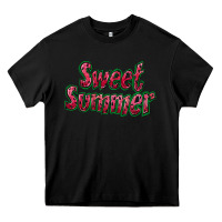 Black sweet summer watermelon Heavy Core Tee - NancyCooperArtShop