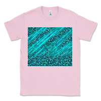 Bubblegum Pink blue glitter with leopard pattern Classic Tee - TumblerDesignByShophia
