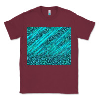 Burgundy blue glitter with leopard pattern Classic Tee - TumblerDesignByShophia